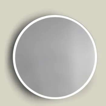 Зеркало настенное Bertocci 60 без подсветки, наклонное, в раме, белый матовый 14683330200