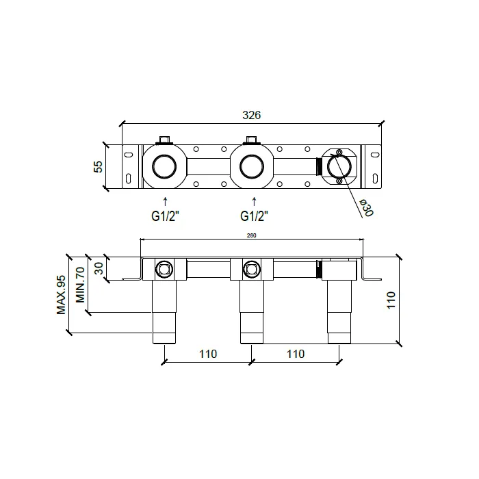 Внутренняя часть смесителя Almar E134010 черный