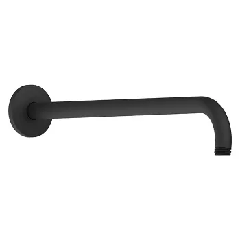 Duravit Настенный кронштейн с декоративной накладкой, 410 мм/ круглая накладка, соединительный патрубок размер DN15, черный матовый