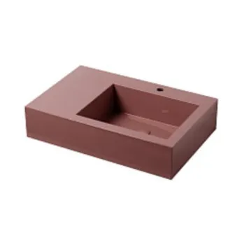 Раковина накладная Cielo I Narcisi NALAMDX CO 76 см правая красный