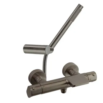 Смеситель термостатический Ramonsoler Alexia для ванны (каскад) с душевым комплектом графит 363901DGR