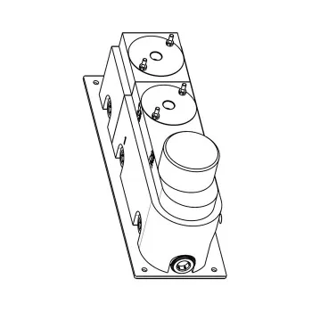 Встраиваемая часть для термостатического смесителя Carimali с 2-мя параллельными выходами W21028