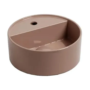 Раковина накладная Cielo Les Petites LPLATSF NI 28 см коричневый