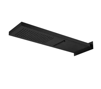 Верхний душ настенный Almar 537х165, 2 режима, черный глянцевый pvd E044199.DB