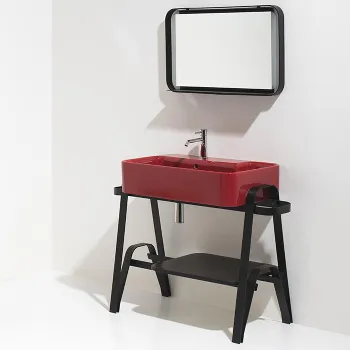 Раковина подвесная Simas Hop HOP80 RUBINO 80 см красный