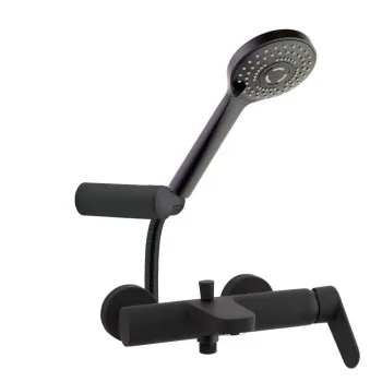 Смеситель для ванны Ramonsoler Alexia с душевым комплектом чёрный 360501BTNM