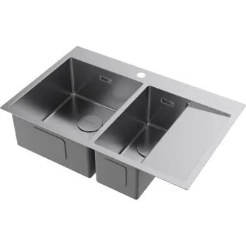 Мойка кухонная Omoikiri Akisame 78-2-IN-L нержавеющая сталь 4973062