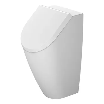 Duravit ME by Starck Dry Писсуар Duravit Rimless® 0,5 л без смывного края, подача воды сзади, вкл. Крепеж,   Цвет: Белый