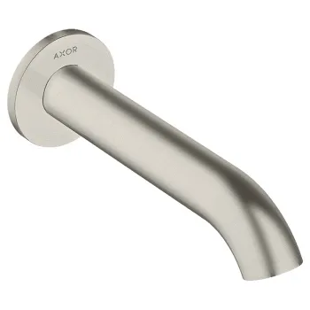 Axor Uno Излив для ванны, 17.8см, настенный, цвет: сталь 38411800