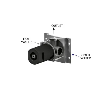 Встраиваемая часть Bossini Nobu монорычажного смесителя на 1 выход Nobu. подключение 1/2 “.