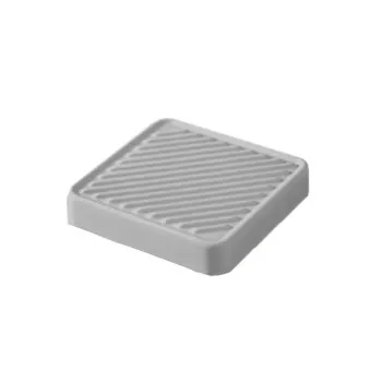 Мыльница Artceram Cartesio 18х18, настольная, керамическая, серый глянцевый CAC001 34 00