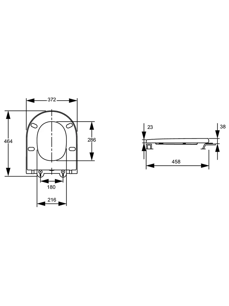 Сиденье для унитаза Jacob Delafon Bastille E34201-00 белое