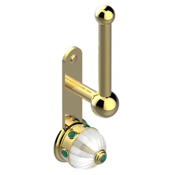 Держатель туалетной бумаги THG Amboise Malachite A1J-F01-542 золото