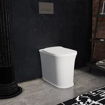 Унитаз напольный Kerasan The New Yorker 561830 приставной, без крепежа 762901, белый матовый