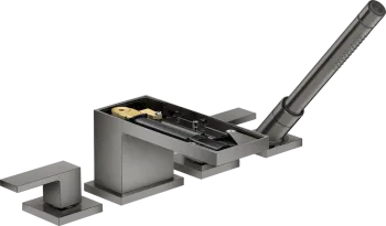 Axor MyEdition Смеситель на край ванны на 4 отв, издив 200мм (без панели), внешняя часть, цвет: поли