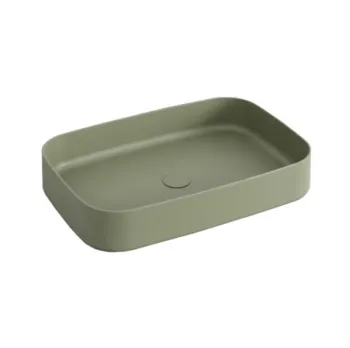 Раковина накладная Cielo Shui Comfort SHCOLAR60 AG 60 см зеленый