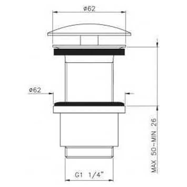 Донный клапан свободного слива Nicolazzi Scarichi 1 1/4, хром 5556CR