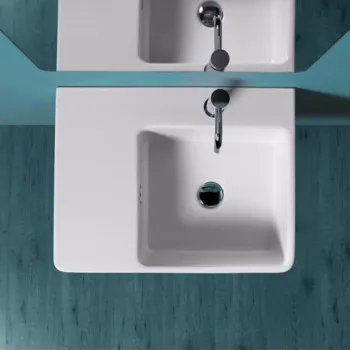 Раковина накладная/подвесная Simas Top e lavabi D'Arredo QU60D*1 bi 60 см правая белый