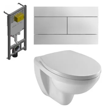 Унитаз c инсталляцией Jacob Delafon Patio E21739RU-00 белый