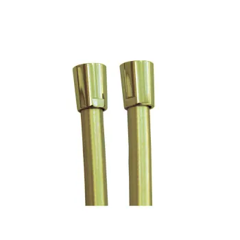 Шланг душевой Ramonsoler 1,75м в пвх оплётке с шарниром золотой 2475COC