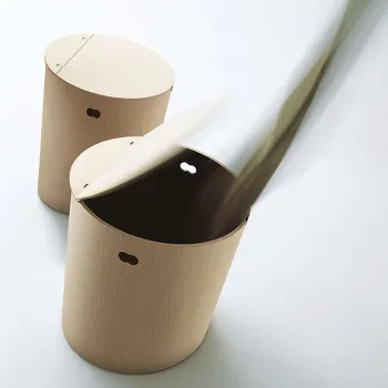 Круглая корзина из дерева Agape Basket 40x48, напольное, натуральный дуб ACOM0510RT