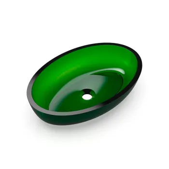 Раковина KNIEF Oval Shape цвет Aventurin 080 (Turquoise Green 0700-070-03) 70201080