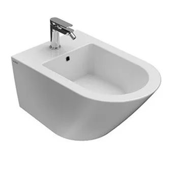 Биде подвесное Globo Forty3 57см., крепление в комплекте, белый матовый FOS09.BO