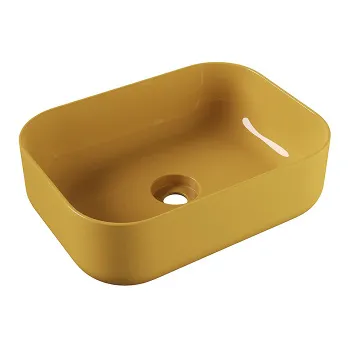 Раковина накладная Alice Unica 50x37хВ16,5, без отверстия под смеситель, мёд глянцевый, 32190196