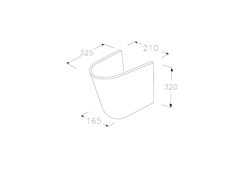 Полупьедестал Hatria NIDO Y0R601