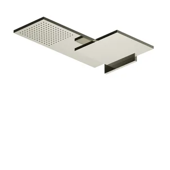 Двойной верхний душ Fantini Venezia латунь, настенный, Nickel PVD 86 95 8035B