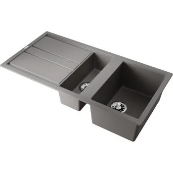 Мойка кухонная Omoikiri Kitagawa 100-2-GR leningrad grey 4993804