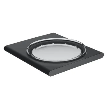 Мыльница Keuco Edition 400 11555139000 хром черный шлифованный