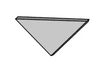 Плитка A0IB Aix Blanc Corner A.E. 1.4x1.4