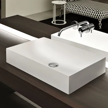 Раковина Antonio Lupi Stratos 40х63, без отв., белый А0002423892