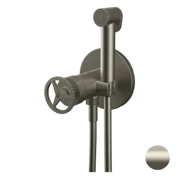 Смеситель с гигиеническим душем Remer Chrono сталь CH65WXV