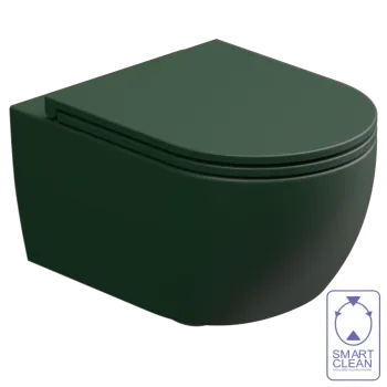 Чаша подвесного унитаза GSG Ceramic Design Like White/Smeraldo Matt LKWCSOBI000/036