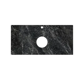 Столешница из керамогранита для накладных раковин Риальто темный серый лаппатированный Kerama Marazzi Plaza PL1.VT93\100