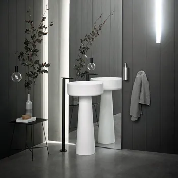 Раковина Agape Bjhon 47х47х90, без отв., белый ACER1081MZ *0