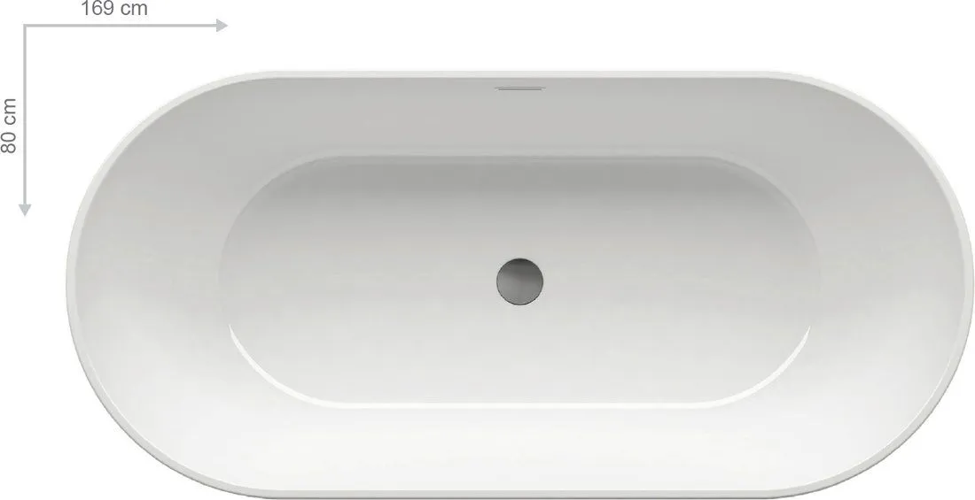 Акриловая ванна Ravak Freedom 169x80 XC00100020