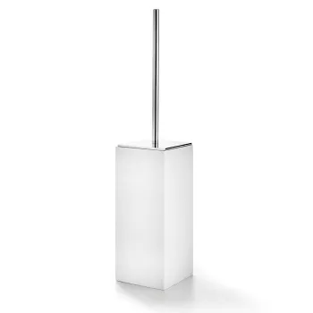 3SC BeMood White Ершик туалетный напольный 10,5xh50х10,5 см, цвет белый/Satin Nickel