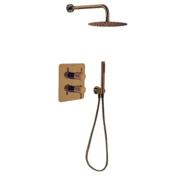 Смеситель для душа Ramonsoler Odisea встраиваемый термост на 2 выхода с тропи ручдушем joya медь K5987021CUC