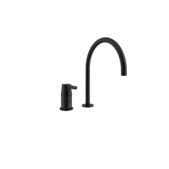 Смеситель для раковины Ramonsoler Adagio однорычажный на 2 отверстия черный 914702NM