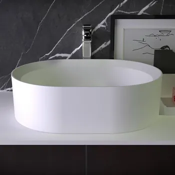 Раковина накладная Knief Pearl 50х40х15 без перелива, белый матовый 0600-053-01/bi matt