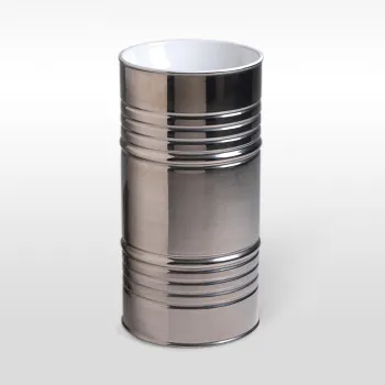 Раковина свободностоящая Kerasan Artwork Barrel d 45,H 90, слив в стену, Bianco-platino 474344