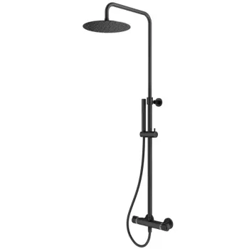 Душевая система Plumberia Selection Ixo 250мм,руч.душ 1 режим., шланг 150мм,черн.матов., XO6302NO