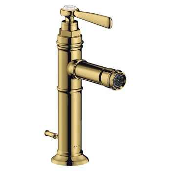 Axor Montreux Смеситель для биде, на 1 отв., с донным клапаном, цвет: полированное золото 16526990