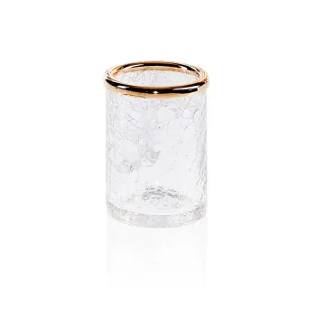 Стакан настольный Decor Walther Crack BER французское стекло Craquele, золото 933120