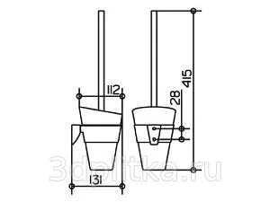 Ершик для унитаза Keuco 20064019000