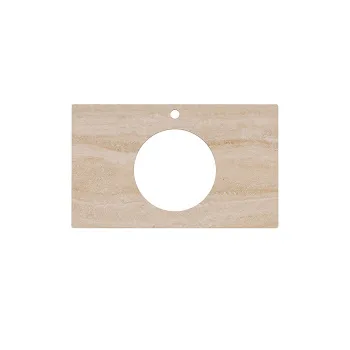 Столешница из керамогранита для накладных раковин Риальто Kerama Marazzi Plaza 80 бежевая PL5.SG560420R\80