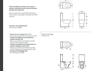 Чаша напольного унитаза Simas E-Line EL07bi белый